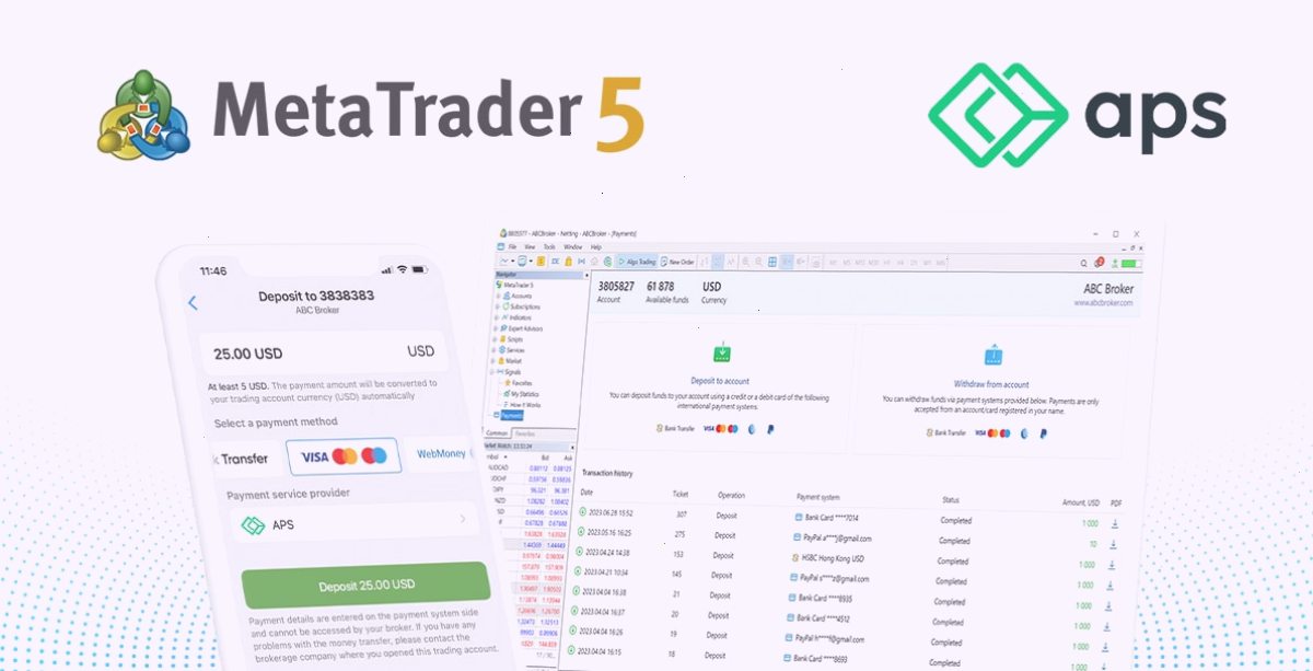 MT5_metatrader5官网_指标 EA 与资讯资源综合入口站：支付服务提供商APS加入MetaTrader 5的内置支付系统（封面配图）